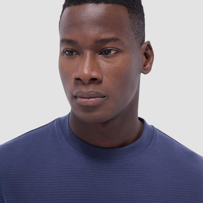 Bugatchi Orville Ottoman Crew Neck Navy