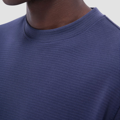 Bugatchi Orville Ottoman Crew Neck Navy