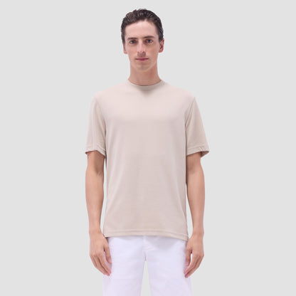 Bugatchi Orville Ottoman Crew Neck Sand