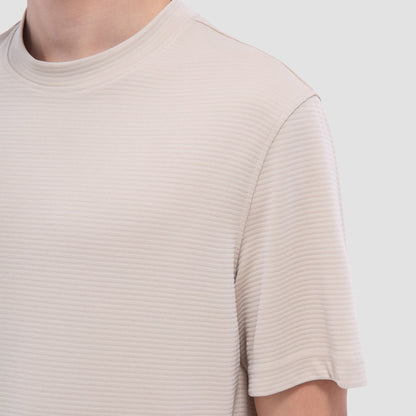 Bugatchi Orville Ottoman Crew Neck Sand