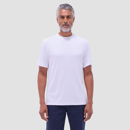 Bugatchi Orville Ottoman Crew Neck White