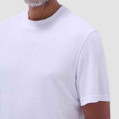 Bugatchi Orville Ottoman Crew Neck White