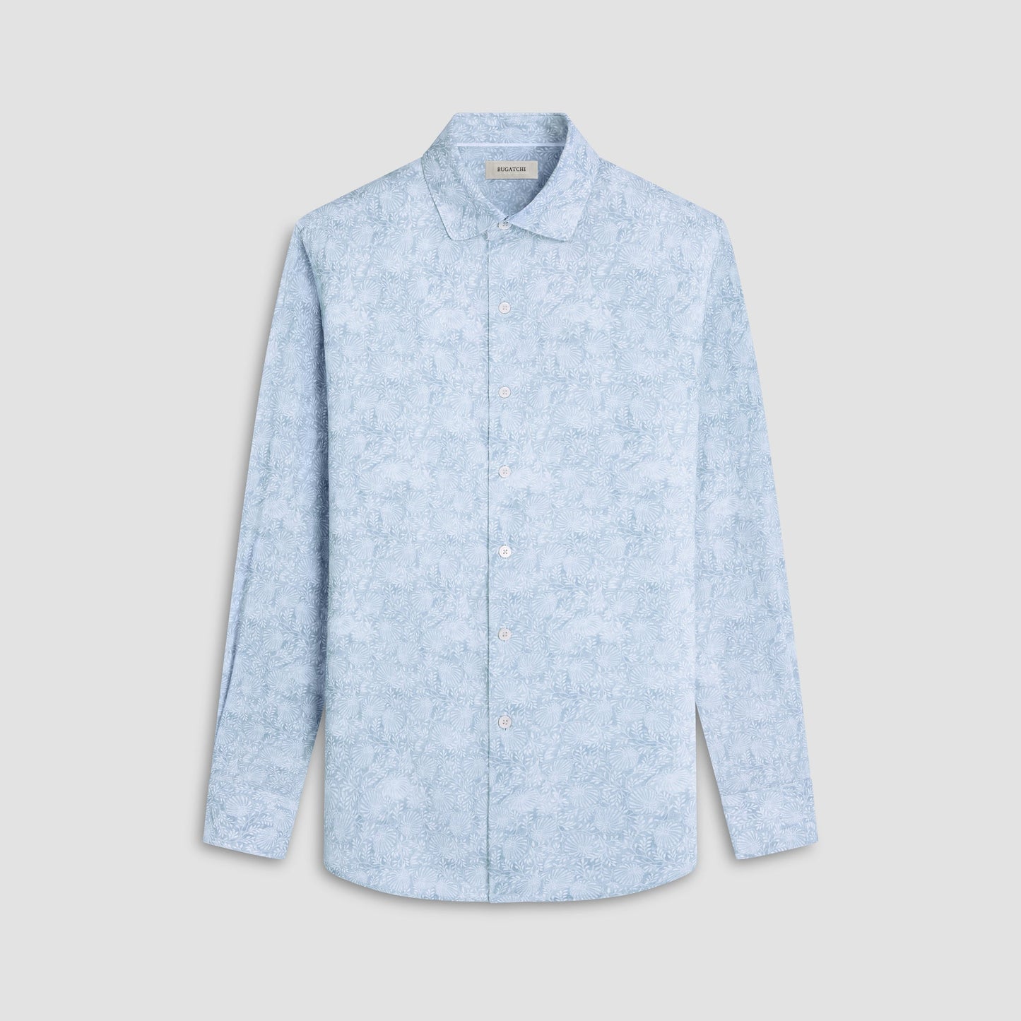 Bugatchi Axel Floral Shirt Seafoam