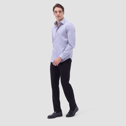 Bugatchi James Paisley OoohCotton® Shirt Platinum