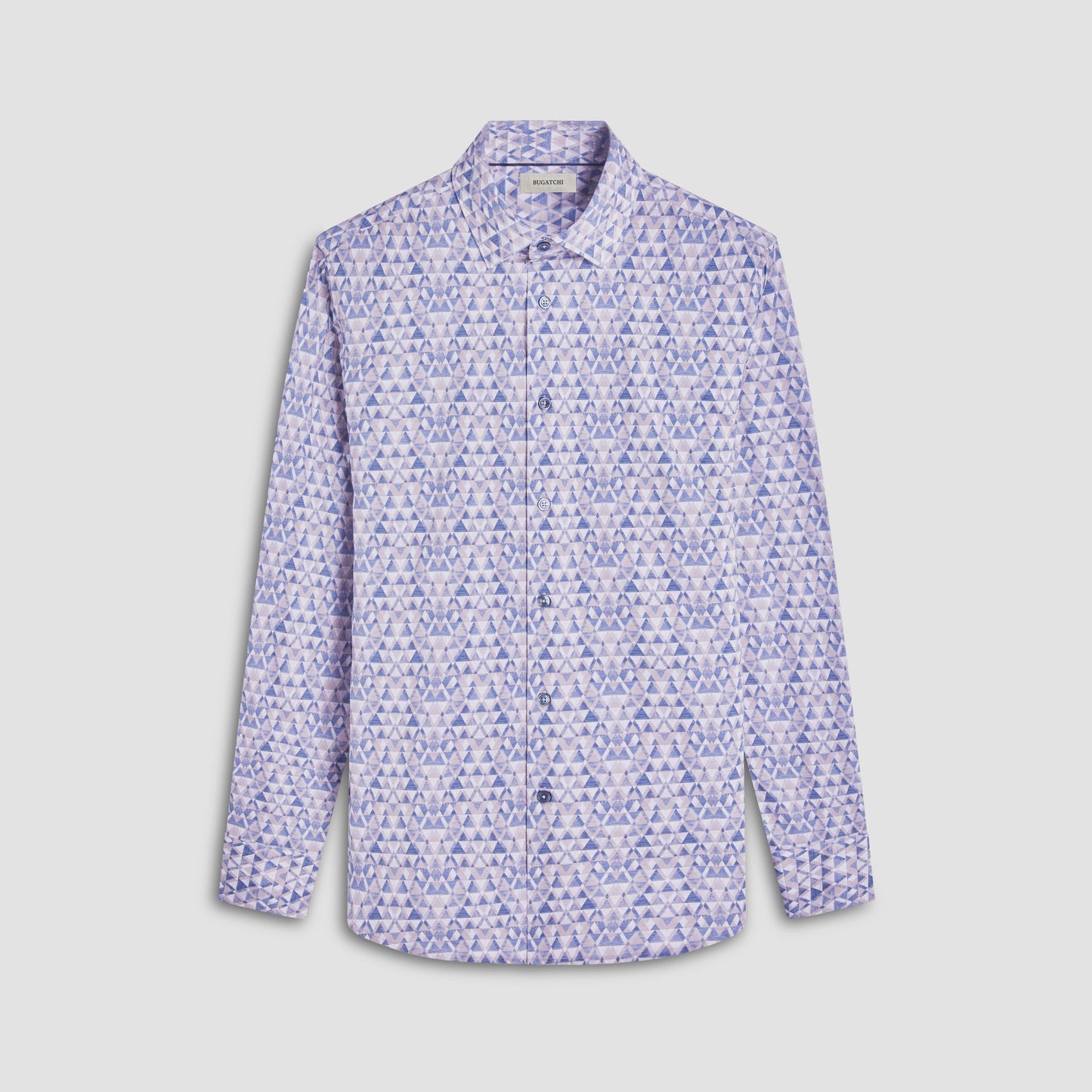 Bugatchi James Geometric OoohCotton® Shirt Sand