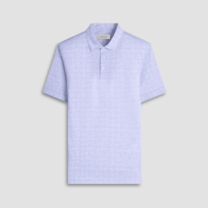 Bugatchi Victor Floral OoohCotton® Polo Shirt Sky