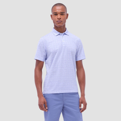 Bugatchi Victor Floral OoohCotton® Polo Shirt Sky