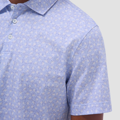 Bugatchi Victor Floral OoohCotton® Polo Shirt Sky