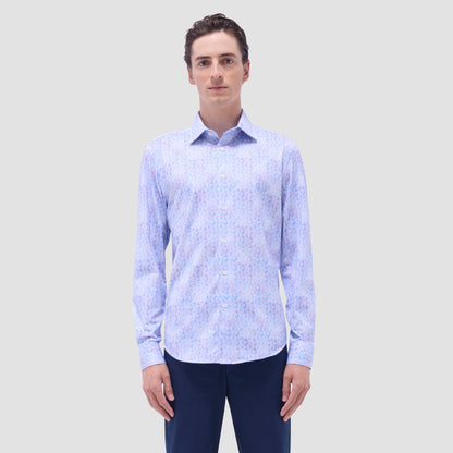 Bugatchi James Floral OoohCotton® Shirt Pink