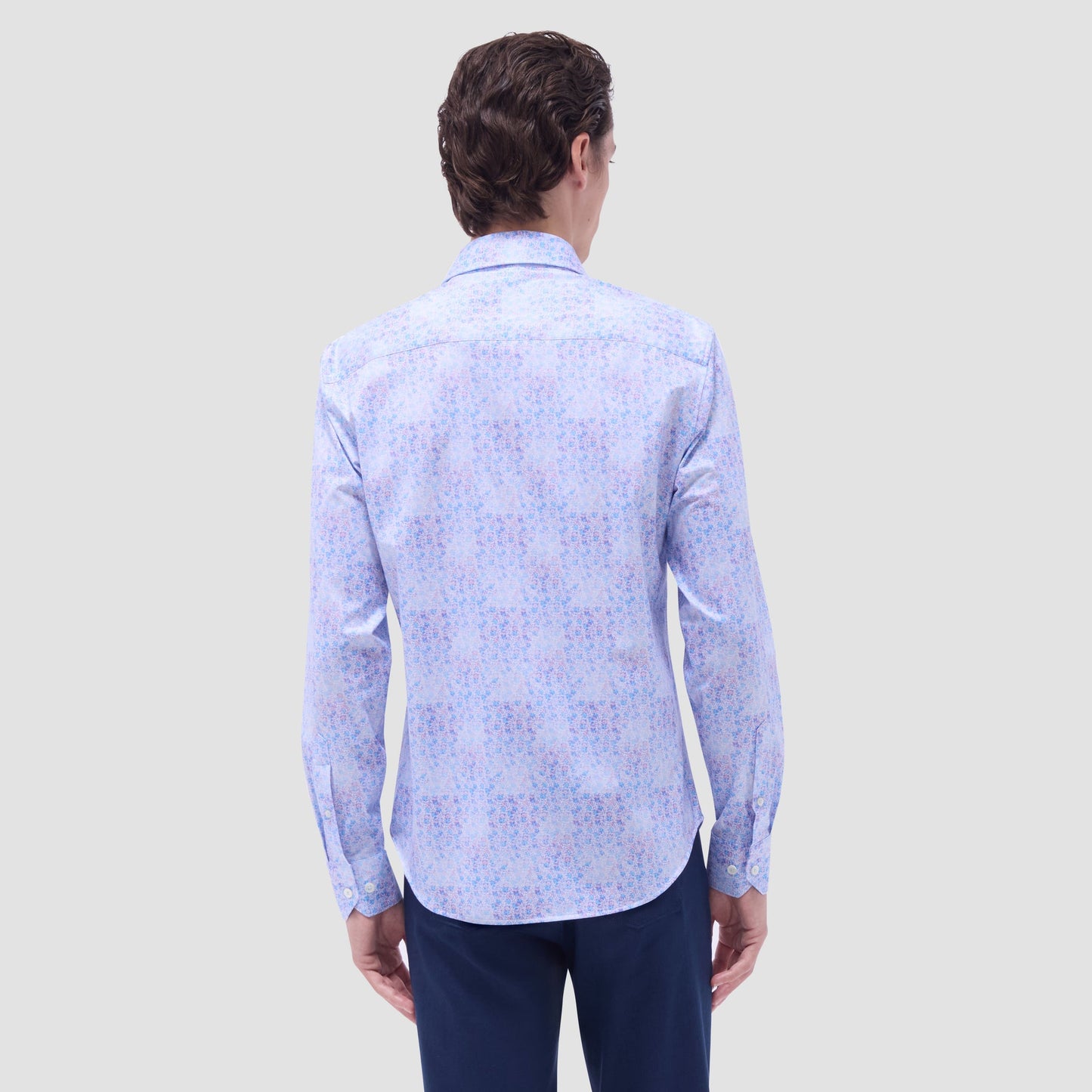 Bugatchi James Floral OoohCotton® Shirt Pink