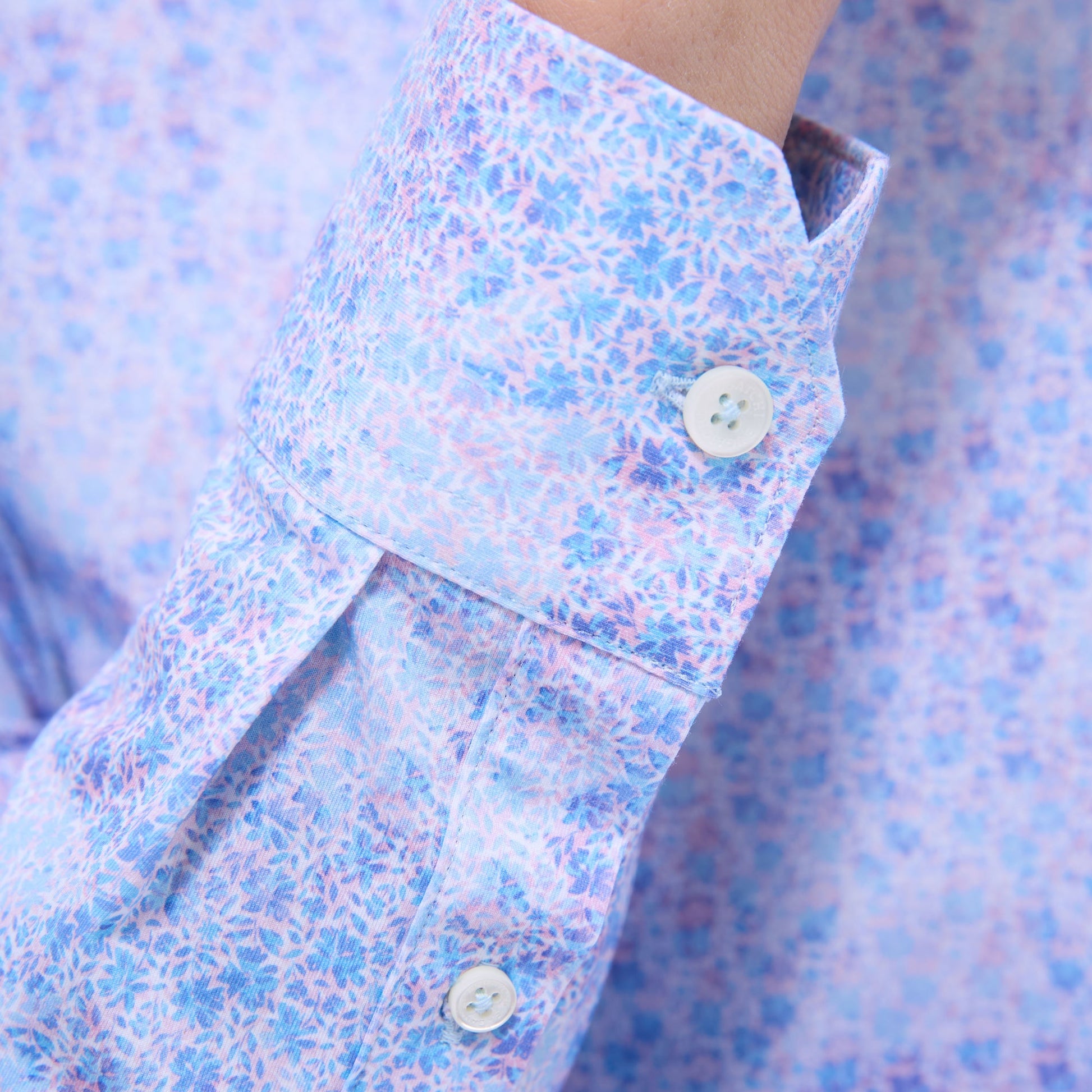 Bugatchi James Floral OoohCotton® Shirt Pink
