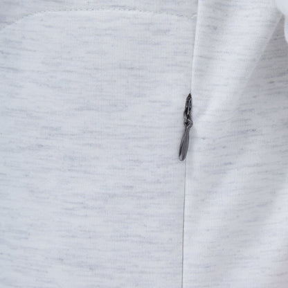 Bugatchi Soft Touch™ Heather Quarter-Zip Pullover Chalk