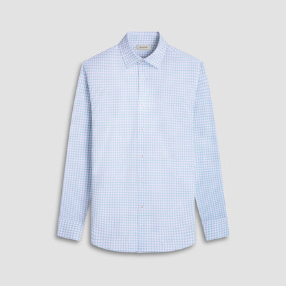 Bugatchi Jules Windowpane Check OoohCotton® Shirt Menthol