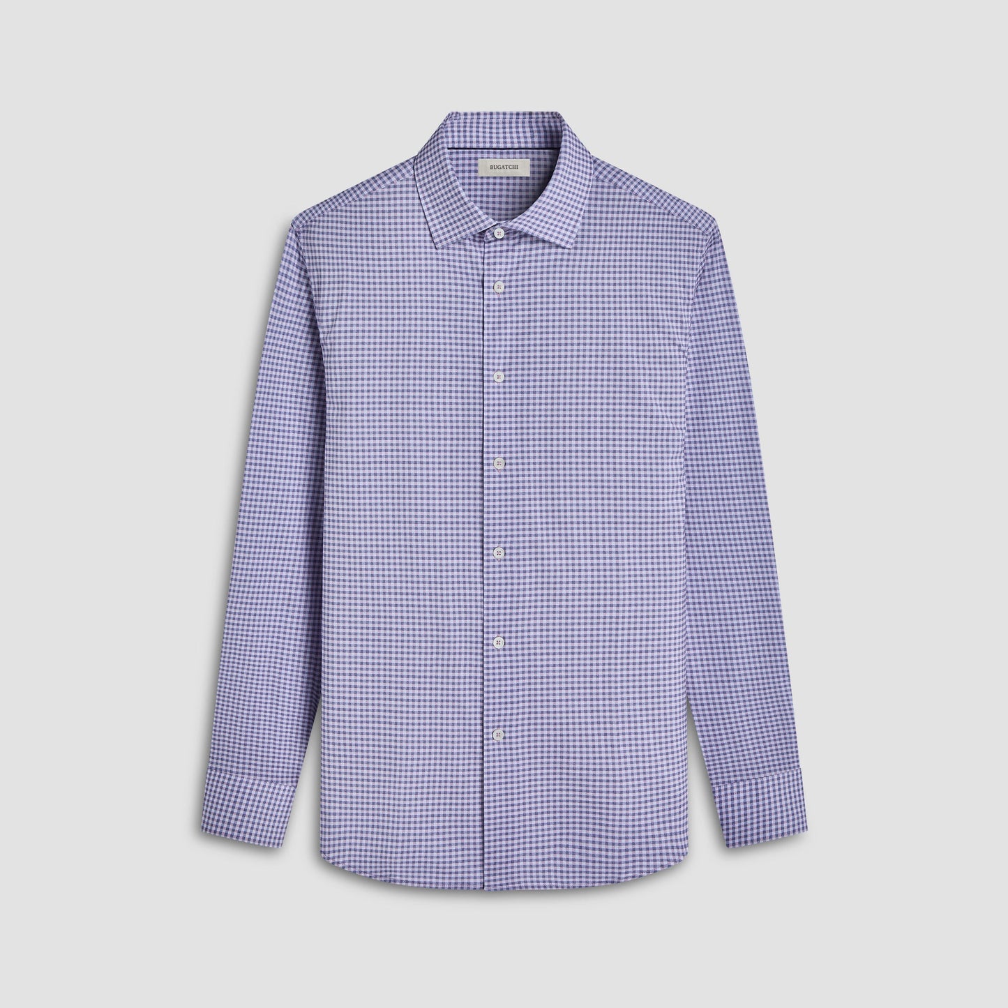 Bugatchi James Gingham Check OoohCotton® Shirt Pink
