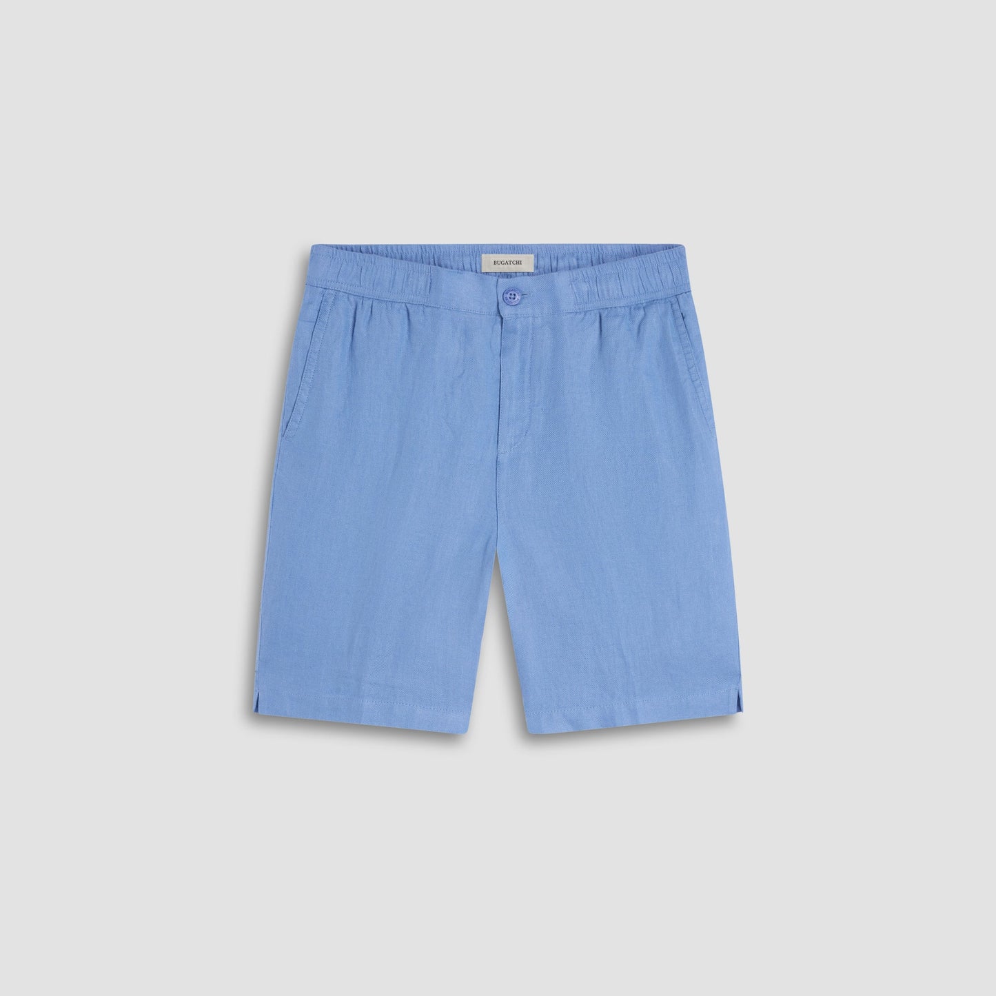Bugatchi Linen Drawstring Shorts Air Blue