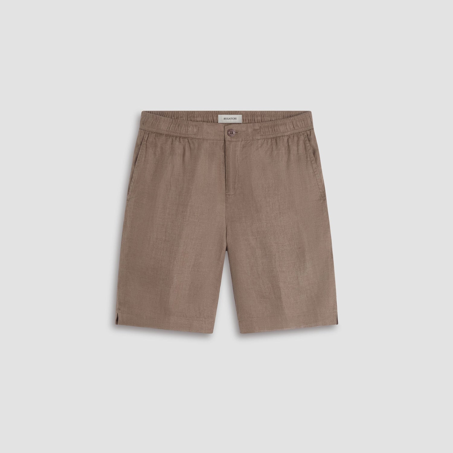 Bugatchi Linen Drawstring Shorts Olive