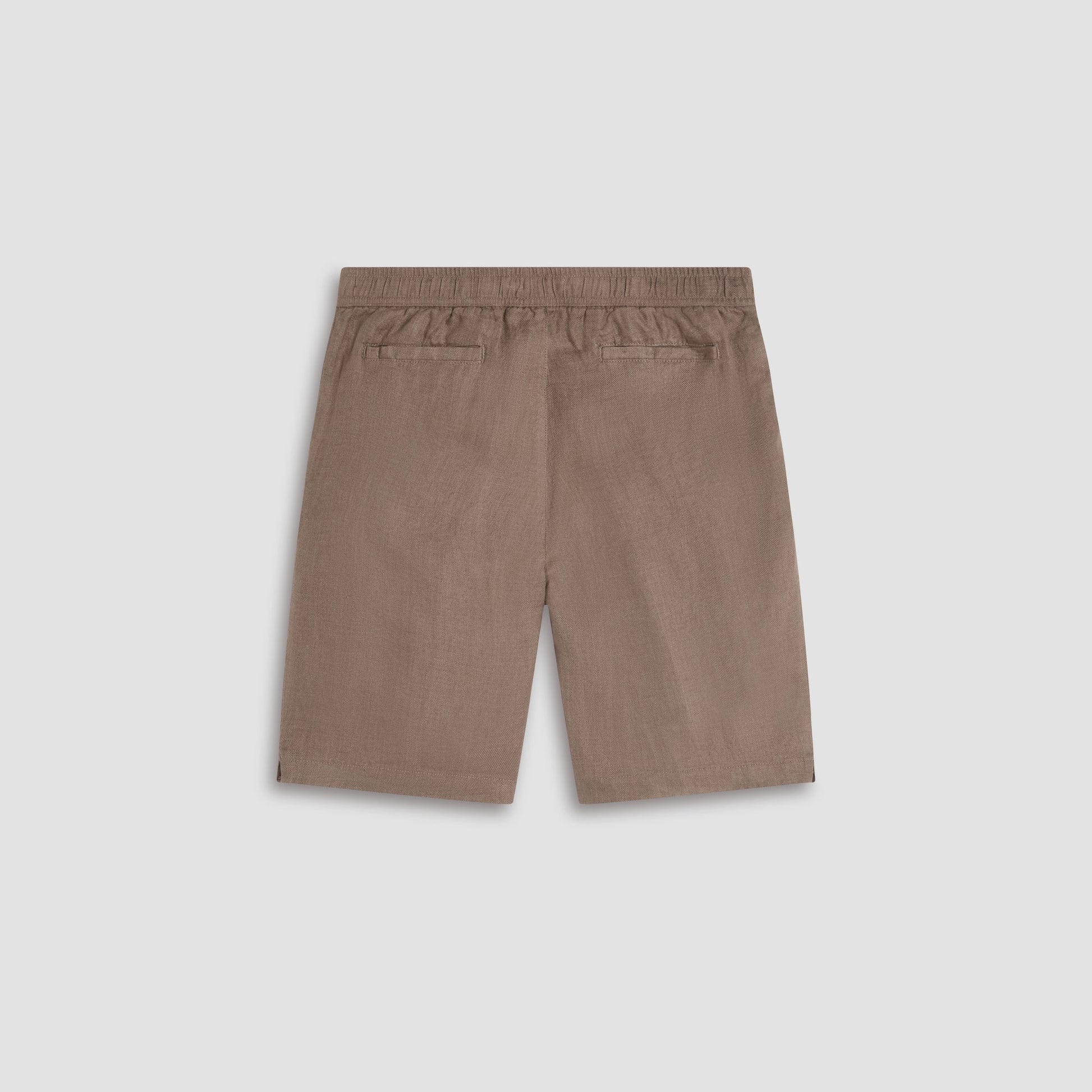 Bugatchi Linen Drawstring Shorts Olive