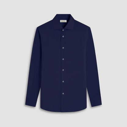 Bugatchi Devon Solid OoohCotton® Shirt Navy