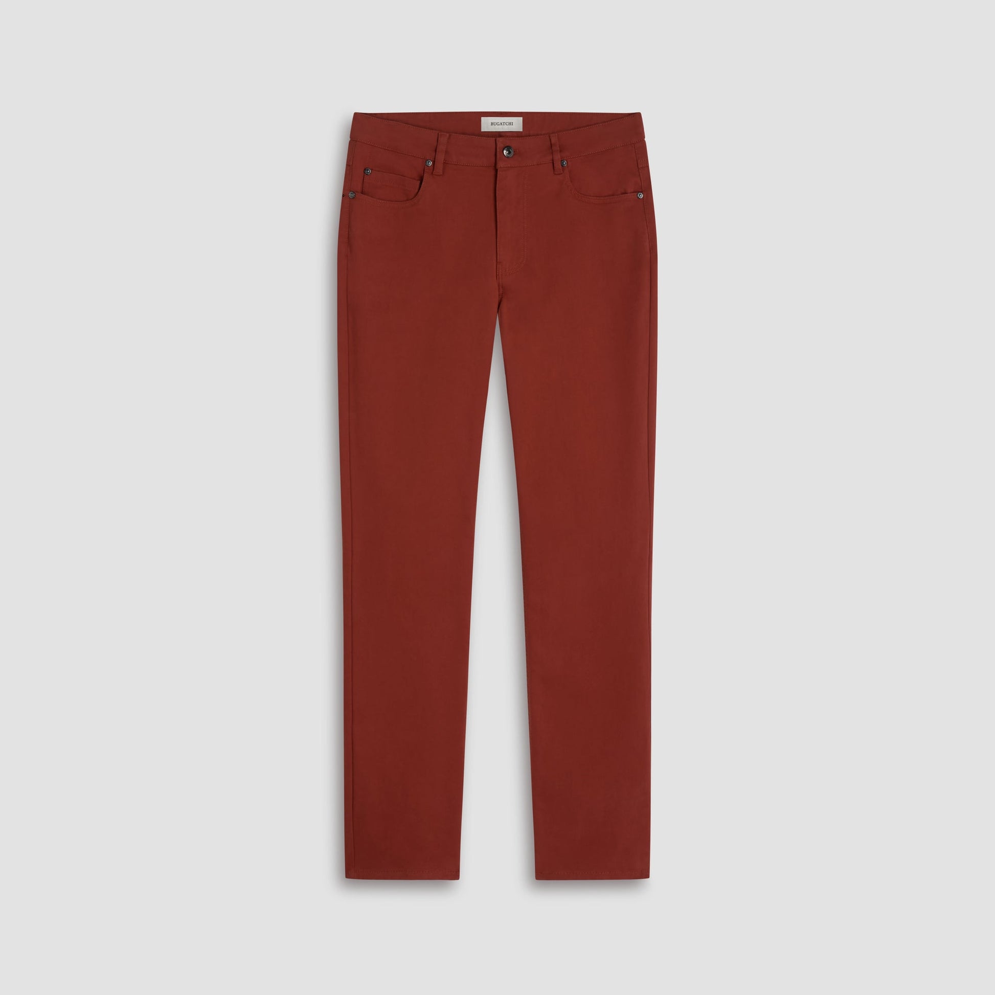 Bugatchi Preston Five Pocket Pant Brick