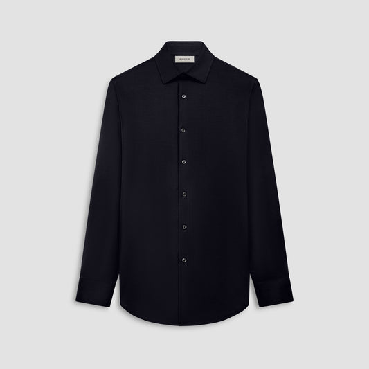 Bugatchi James Solid OoohCotton® Shirt Black