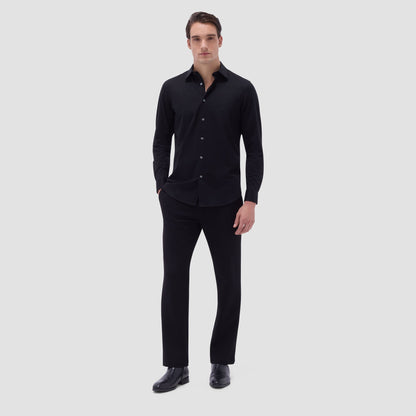 Bugatchi James Solid OoohCotton® Shirt Black