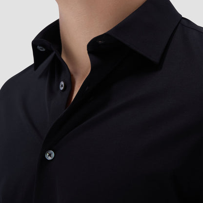 Bugatchi James Solid OoohCotton® Shirt Black