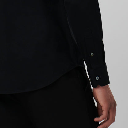 Bugatchi James Solid OoohCotton® Shirt Black