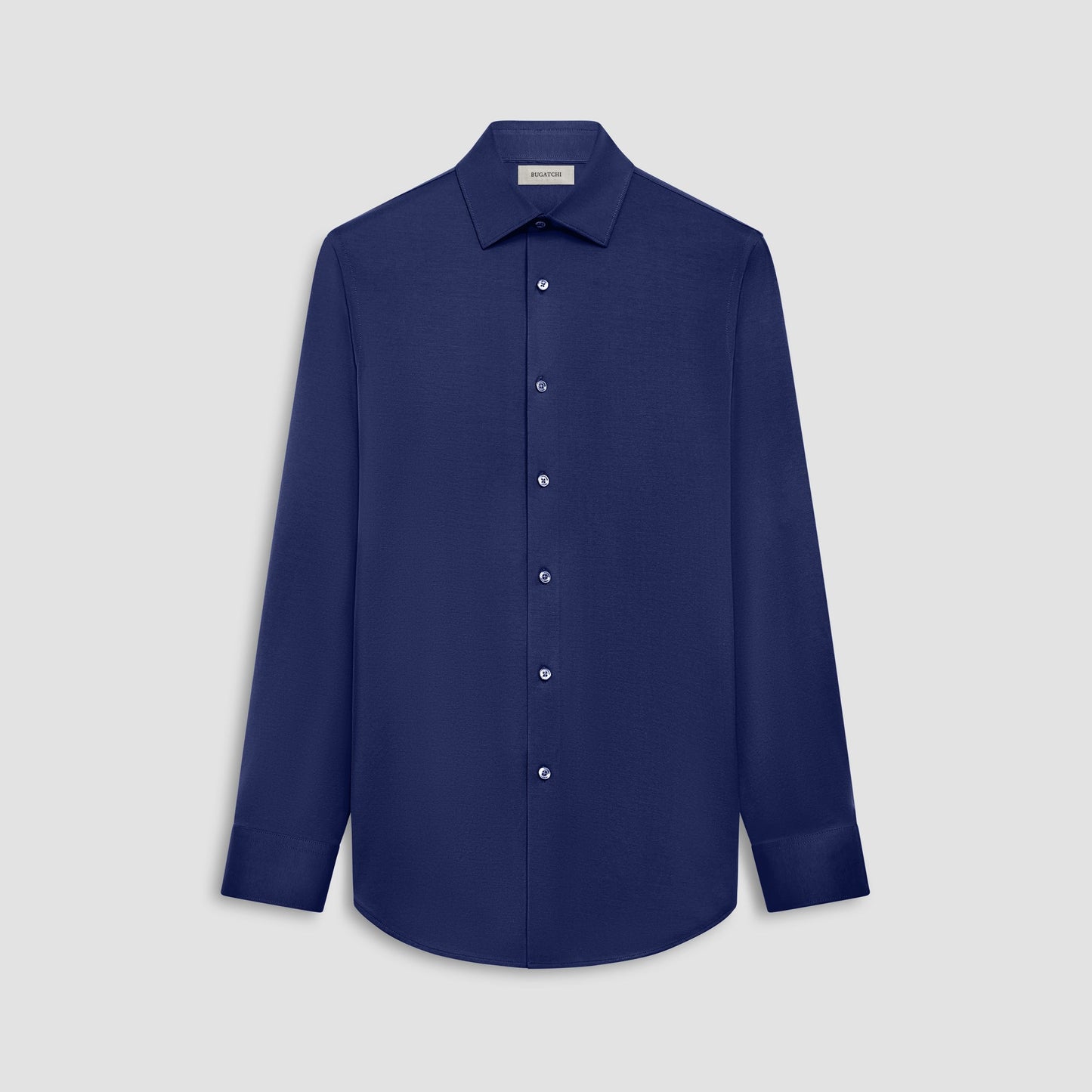 Bugatchi James Solid OoohCotton® Shirt Navy