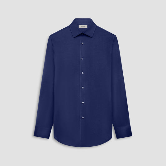 Bugatchi James Solid OoohCotton® Shirt Navy