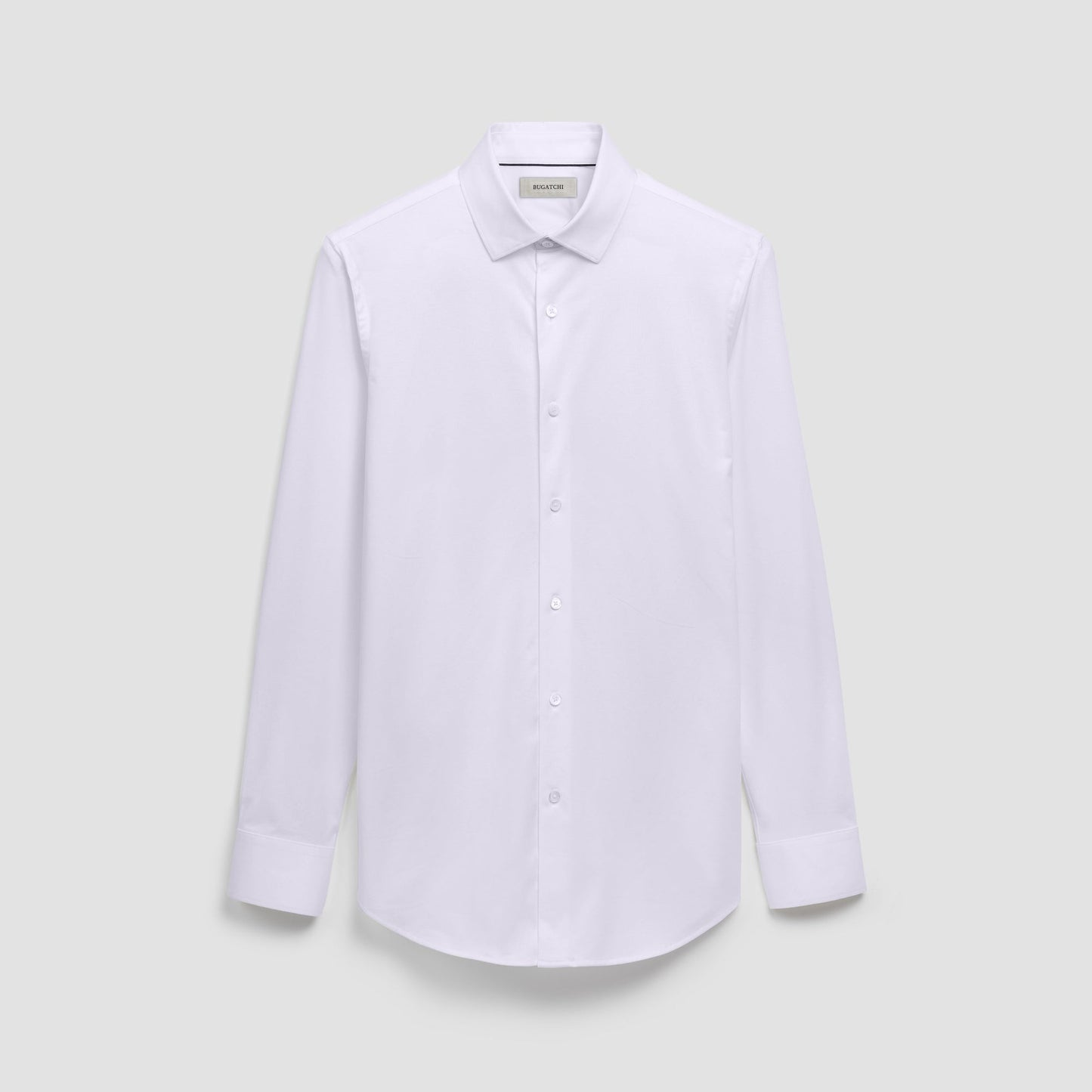 Bugatchi James Solid OoohCotton® Shirt White