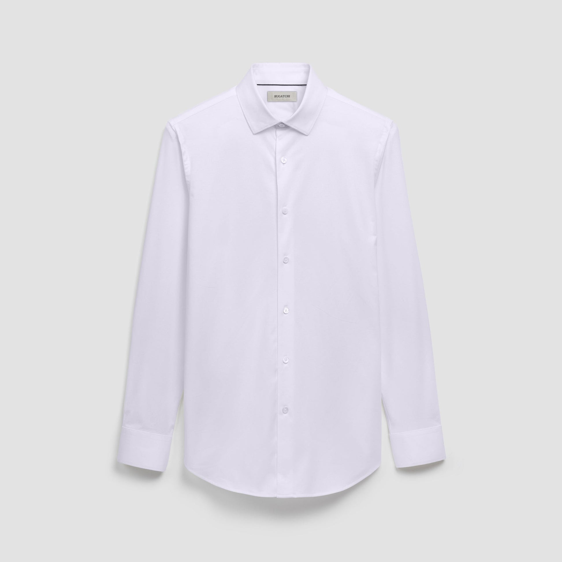 Bugatchi James Solid OoohCotton® Shirt White