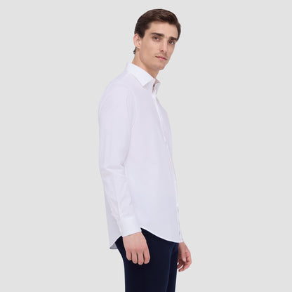 Bugatchi James Solid OoohCotton® Shirt White