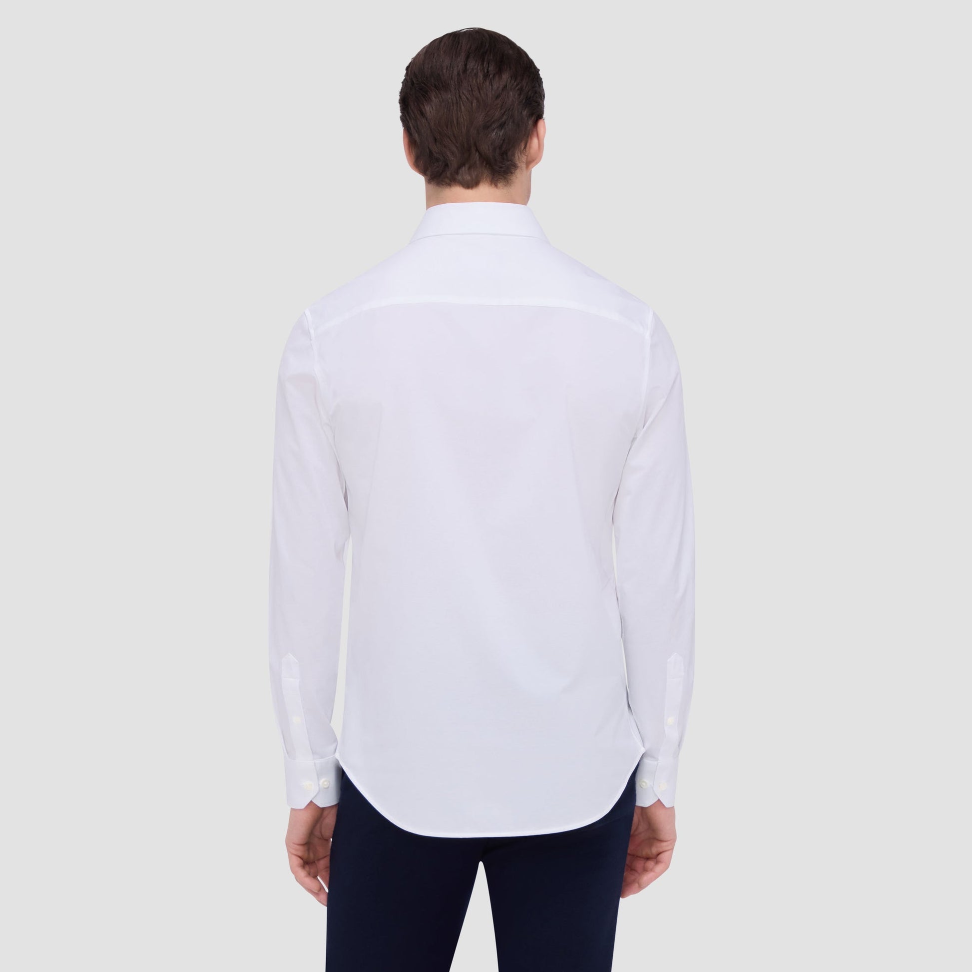 Bugatchi James Solid OoohCotton® Shirt White
