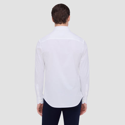 Bugatchi James Solid OoohCotton® Shirt White