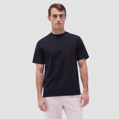 Bugatchi Rufus Solid OoohCotton® Crew Neck T-Shirt Black