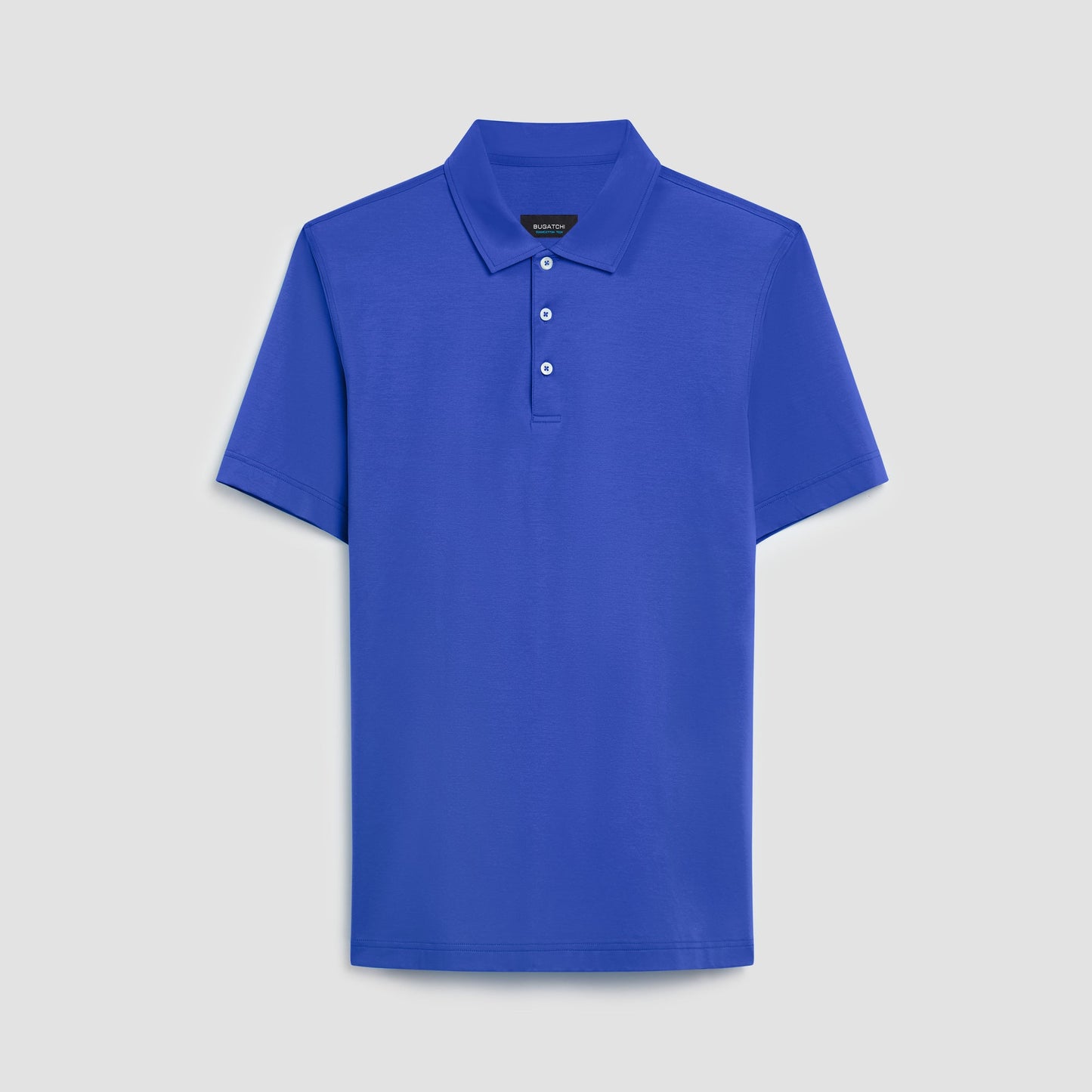 Bugatchi Victor Solid OoohCotton® Polo Classic Blue