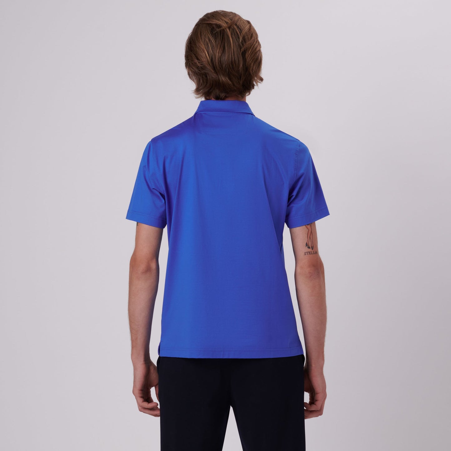 Bugatchi Victor Solid OoohCotton® Polo Classic Blue