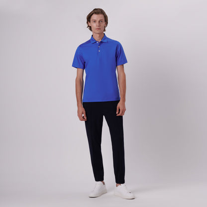 Bugatchi Victor Solid OoohCotton® Polo Classic Blue