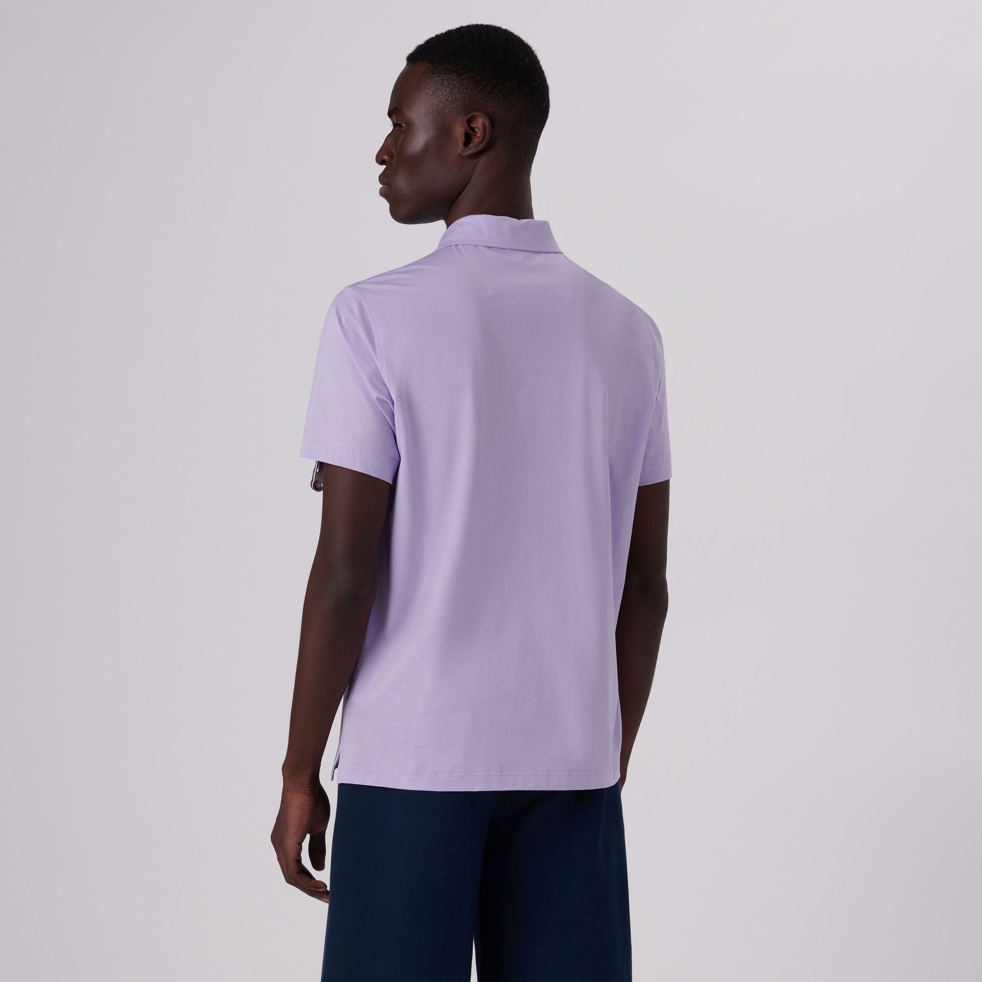 Bugatchi Victor Solid OoohCotton® Polo Lilac