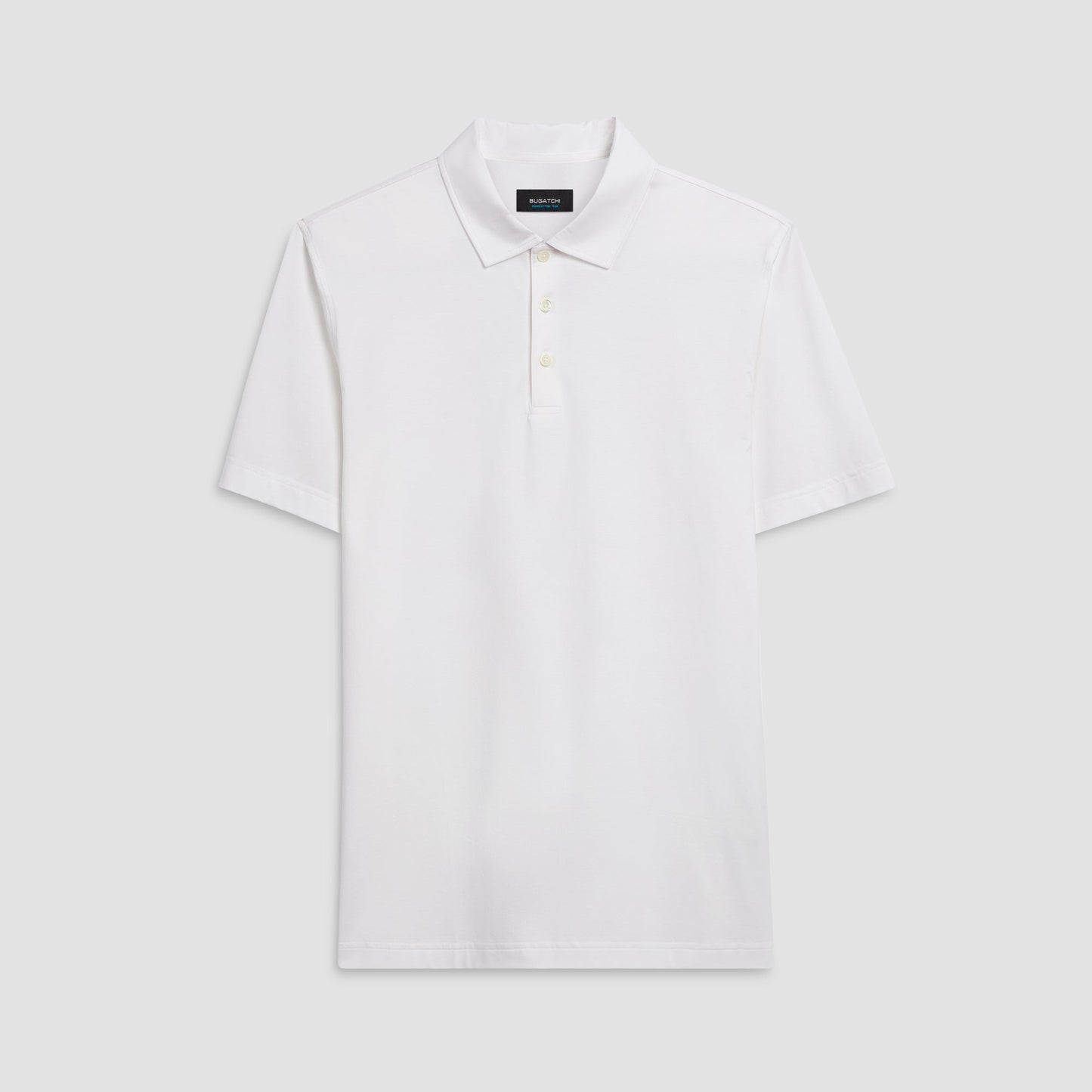 Bugatchi Victor Solid OoohCotton® Polo White