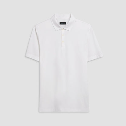 Bugatchi Victor Solid OoohCotton® Polo White