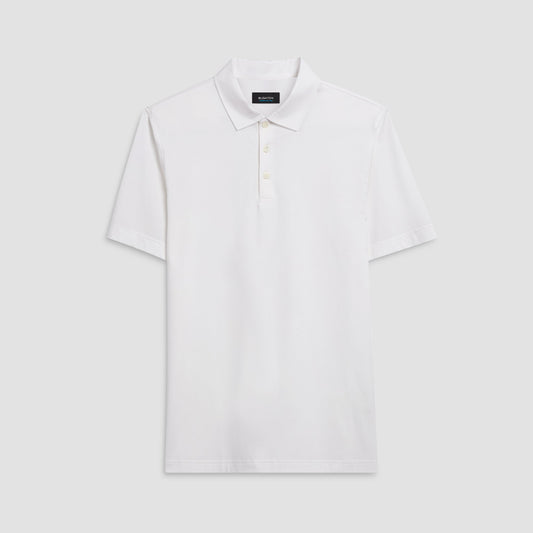 Bugatchi Victor Solid OoohCotton® Polo White