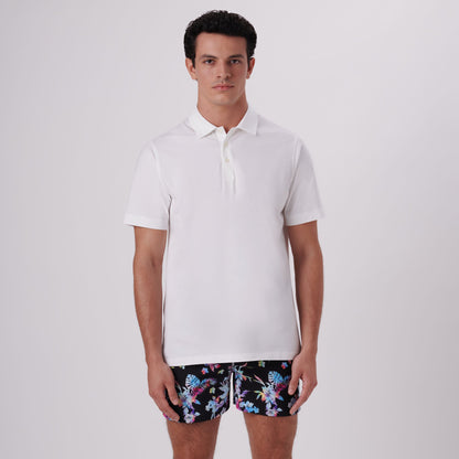 Bugatchi Victor Solid OoohCotton® Polo White