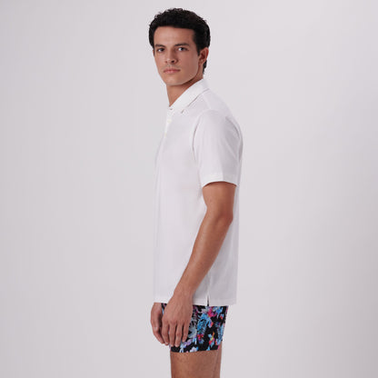 Bugatchi Victor Solid OoohCotton® Polo White