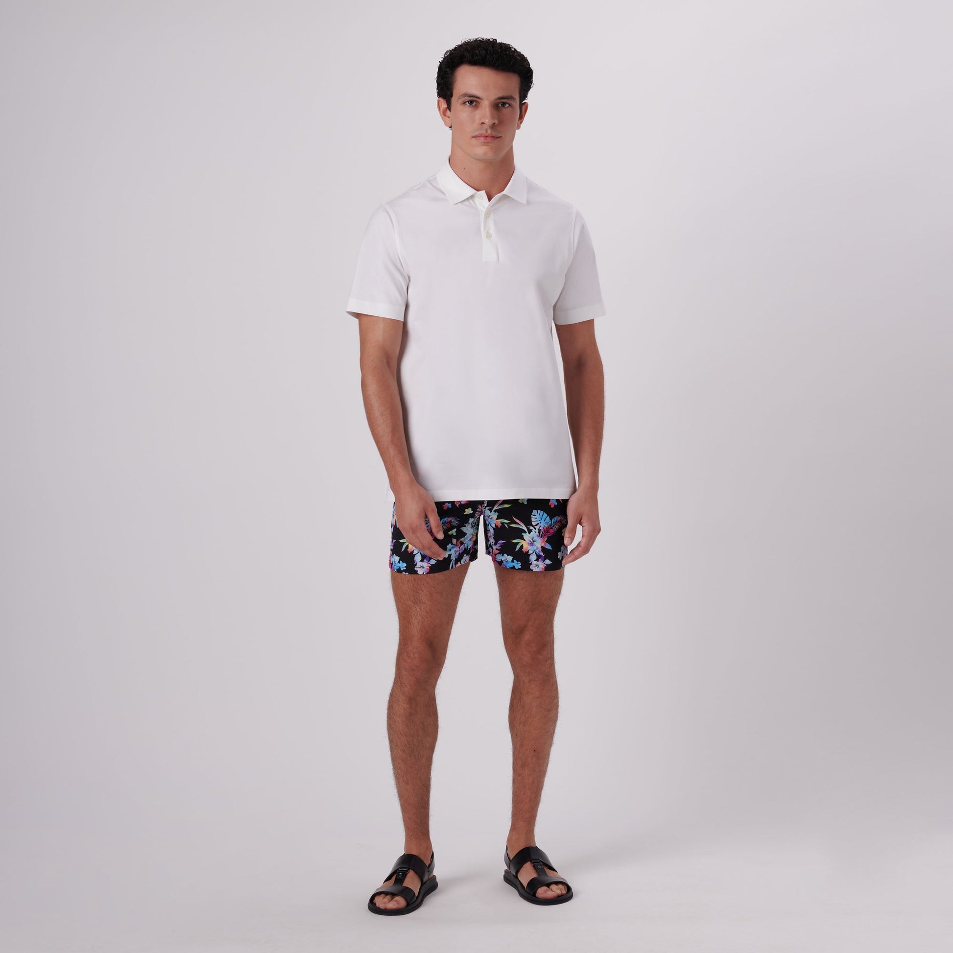 Bugatchi Victor Solid OoohCotton® Polo White