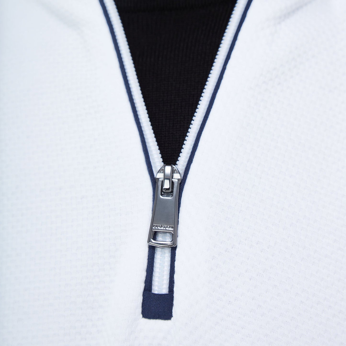 Bugatchi Beehive Quarter-Zip Pullover White