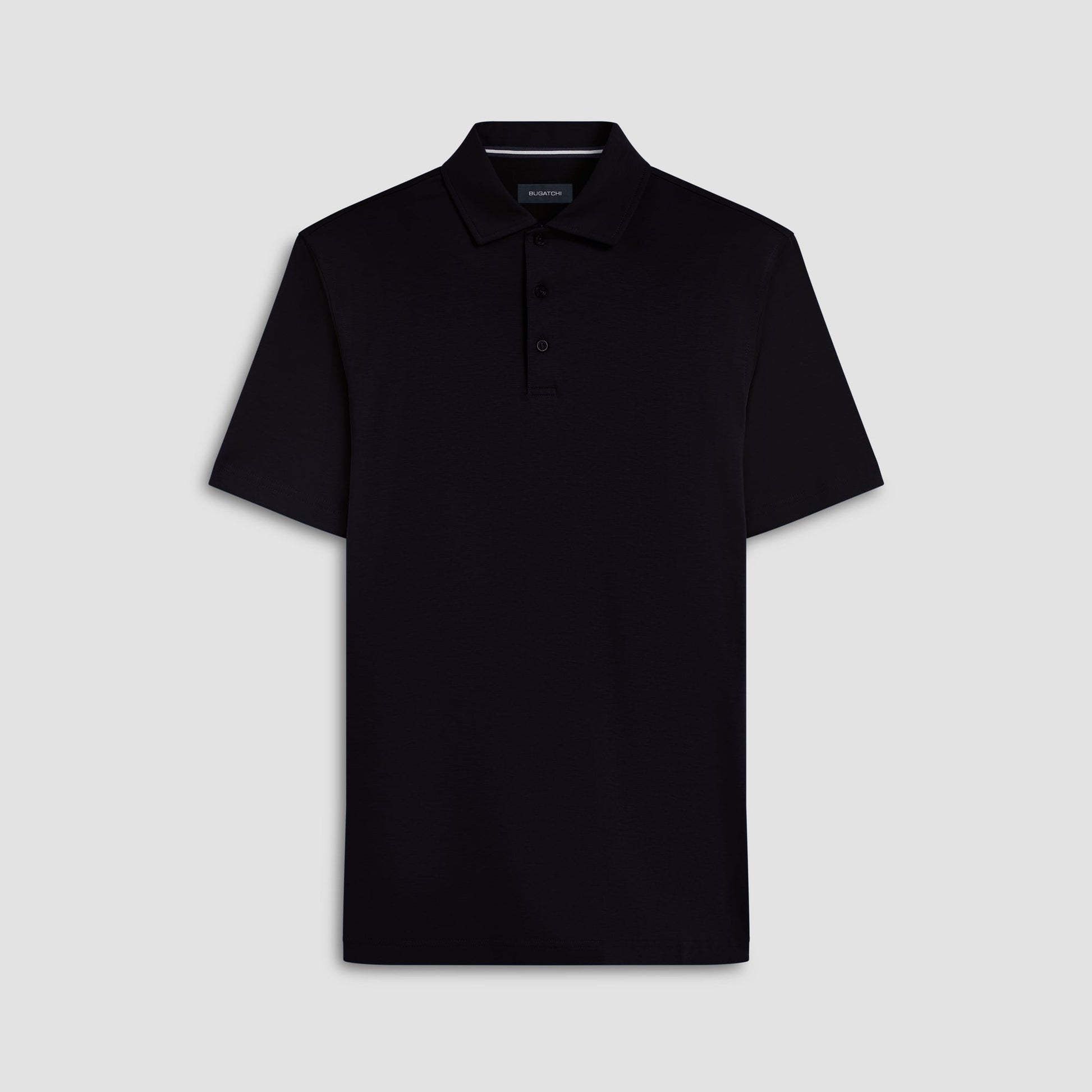 Bugatchi Hendrix Solid Polo Shirt Black