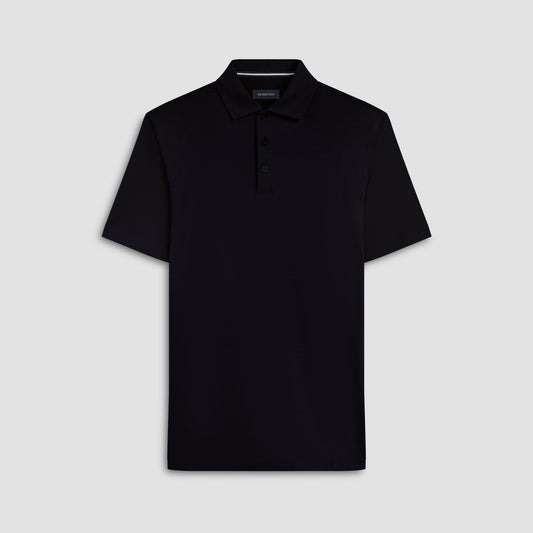 Bugatchi Hendrix Solid Polo Shirt Black