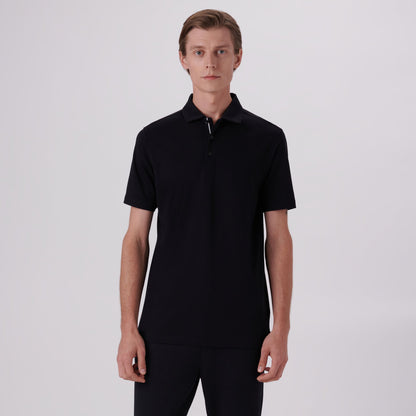Bugatchi Hendrix Solid Polo Shirt Black