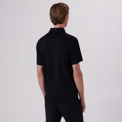 Bugatchi Hendrix Solid Polo Shirt Black